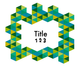 Obraz premium タイトル背景に使える幾何学模様