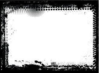 Vector Frames. rectangles for image. distress texture . Grunge Black borders isolated on the background . Dirt effect . geometric shapes for your design