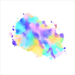 splashes of paint abstract watercolor background.Vector Eps10