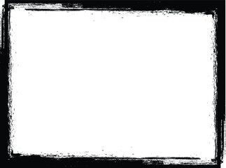 Vector Frames. rectangles for image. distress texture . Grunge Black borders isolated on the background . Dirt effect . geometric shapes for your design