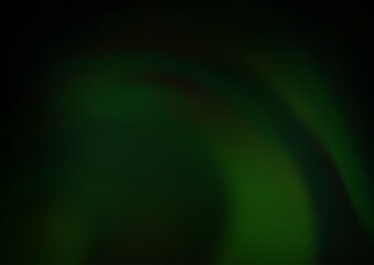 Dark Green vector blurred bright background.