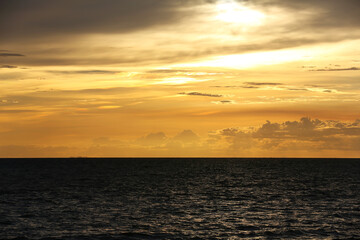 Colorful sunset over the sea