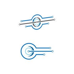 Circuit Logo Template vector