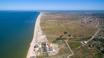 Aerial view of the Yeysk city. Russia