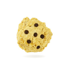 Chocolate chip cookie isolated on a white background