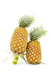 Fresh pineapple isolated on a white background