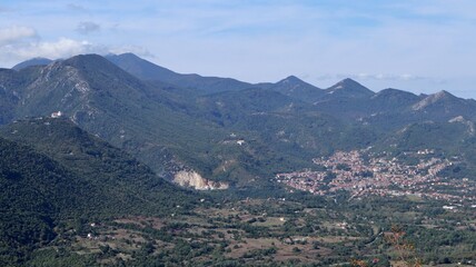 Bagnoli Irpino - Panorama del borgo di Montella