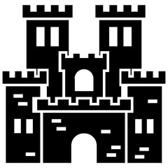 
A european castle with the modern architecture 
