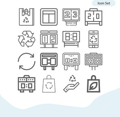 Simple set of hints related lineal icons.