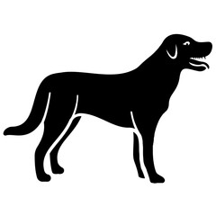 
Loyal animal pet, dog glyph icon
