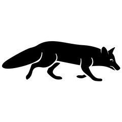 
Wildlife animal, fox solid icon 
