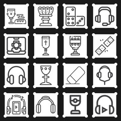 16 pack of tory  lineal web icons set © Nana