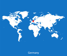 Fototapeta na wymiar map of Germany