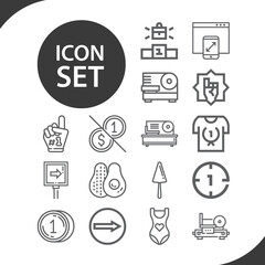 Simple set of varies related lineal icons.