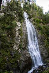 Fototapeta na wymiar Big waterfall in the 
