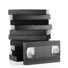 Pile of videotapes
