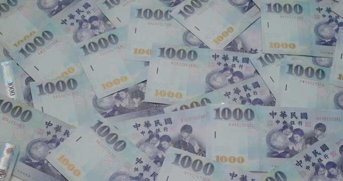 Pile of New taiwan dollar
