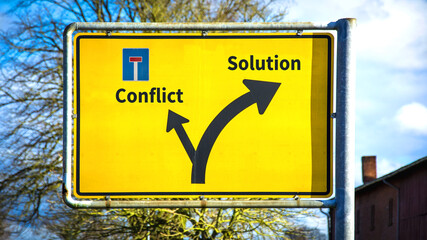 Street Sign Solution versus Conflict