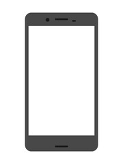 スマートフォン　黒　イラスト素材