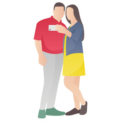 
Lovers are having good time 
