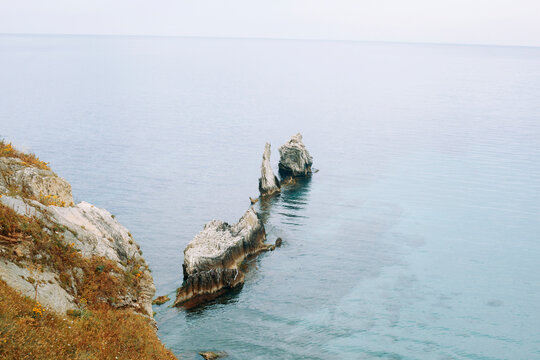 Tyrrhenian sea coast, Terrasini, Palermo, Sicily, Italy