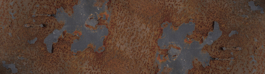 Grunge rusty dark metal stone background texture banner panorama