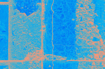 abstract coral and blue color texture background with copy space for design