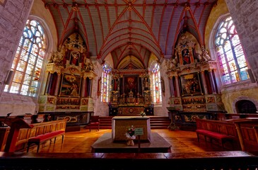 Obraz premium Enclos Paroissial de Sizun, Armorique, Finistère, Bretagne, France