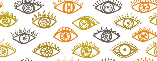 Obraz premium Different human eyes abstract repeatable 