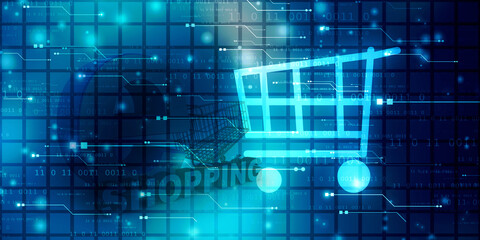 2d illustration Shopping Cart