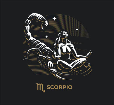 Scorpio zodiac sign.