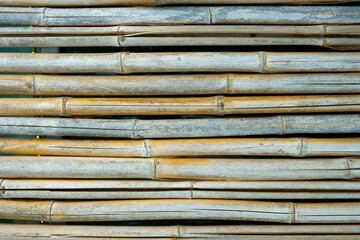 Old rough bamboo texture floor surface for background or wallpaper with copy space.
