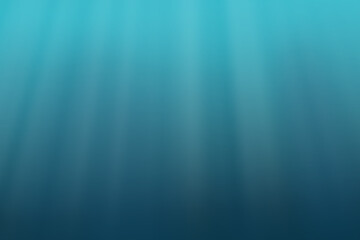 Underwater gradient illustration with sunlight. Deep blue sea with copy space. Under sea with blur texture pattern.
