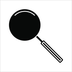magnifier icon vector flat design on background. vector eps 10