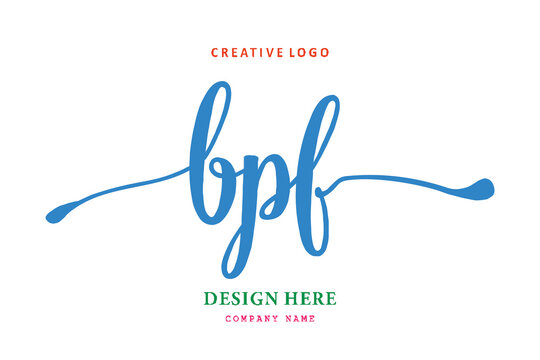 pharmacy logo composition of the letter BPF is simple, easy to understand and authoritative