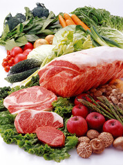 ブロック肉,ブロック,と野菜