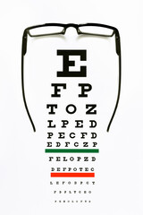 Eye Chart and Glasses
