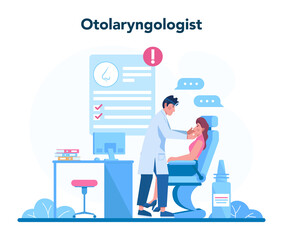 Otorhinolaryngologist concept. Healthcare concept, idea of ENT