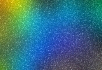 Small bokeh blue green yellow holographic texture. Wonderful festive shimmer background.