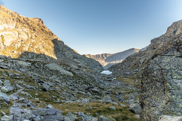 Paysage de montagne dans le Mercantour