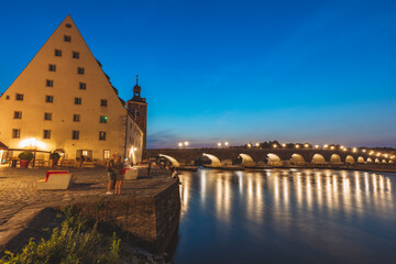 Old Stone Bridge in Regensburg
