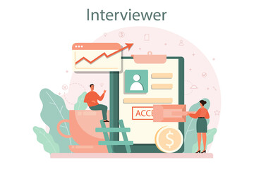 Job interview concept. Idea of employment and hiring.