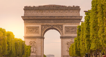 Fototapeta na wymiar Arc de Triomphe, Paris, France