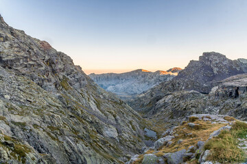Paysage de montagne dans le Mercantour