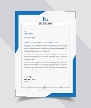 Business style letter head templates for your project design
