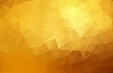 Geometric vector triangular background, gold, yellow, brown. Vector illustration of EPS10