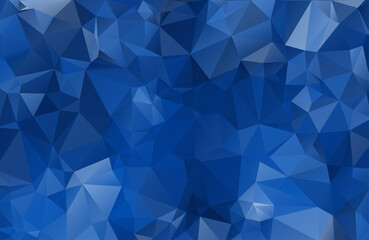 Abstract vector background from triangles. Background color is dark, blue. Gradient pattern for design decoration. Conceptual background eps10