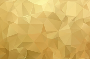 Geometric vector triangular background, gold, yellow, brown. Vector illustration of EPS10