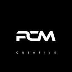 PCM Letter Initial Logo Design Template Vector Illustration