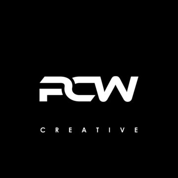 PCW Letter Initial Logo Design Template Vector Illustration